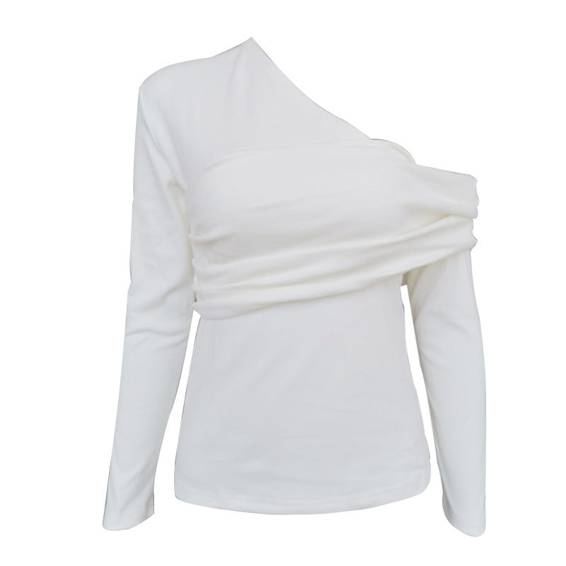 Sexy strapless women's T-shirt women