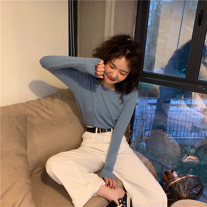 Women s Solid Color Long sleeved Sweater - Elevate Your Wardrobe with Every Thread