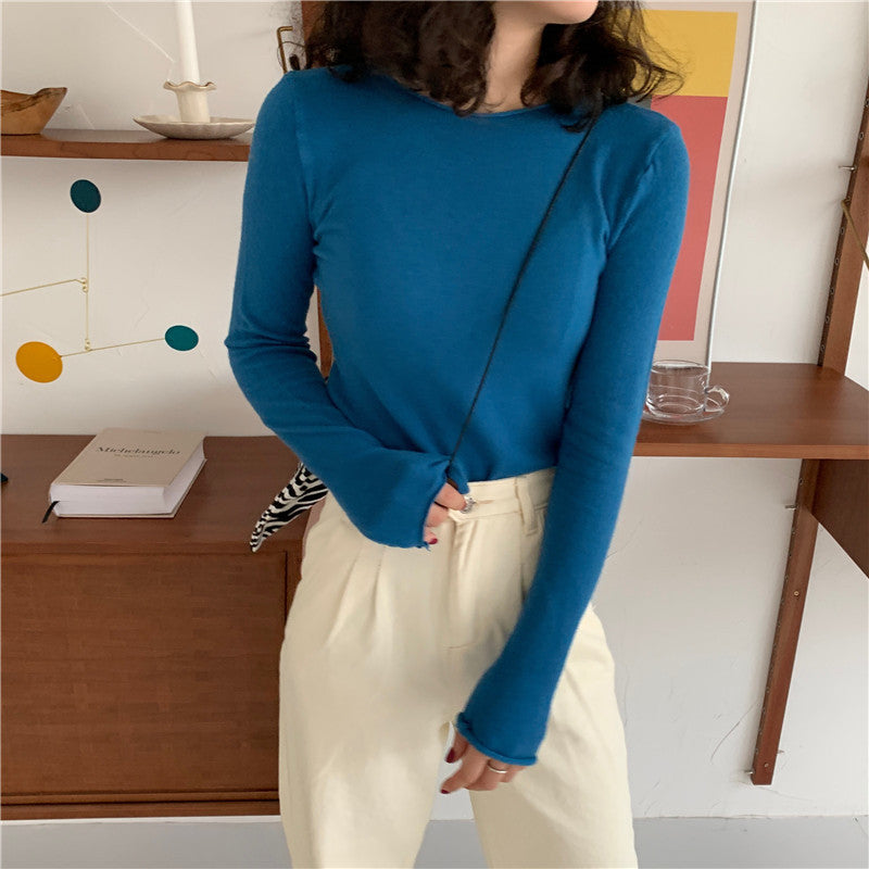 Women s Solid Color Long sleeved Sweater - Elevate Your Wardrobe with Every Thread