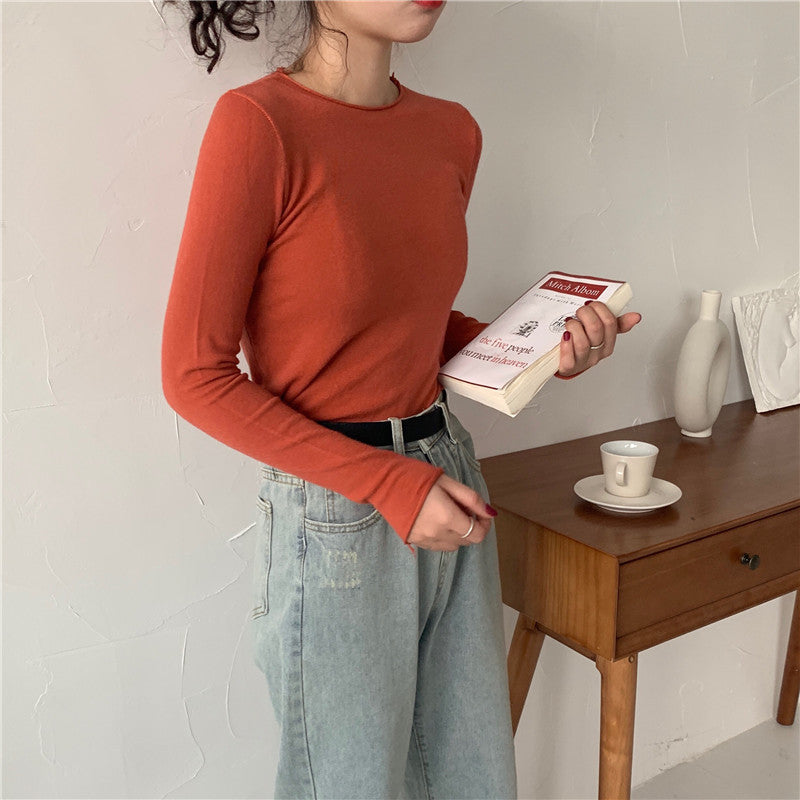 Women s Solid Color Long sleeved Sweater - Elevate Your Wardrobe with Every Thread