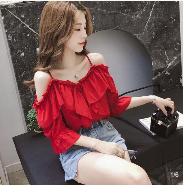 Chiffon Shirt Women S One Word Strapless Strapless Shirt - Elevate Your Wardrobe with Every Thread