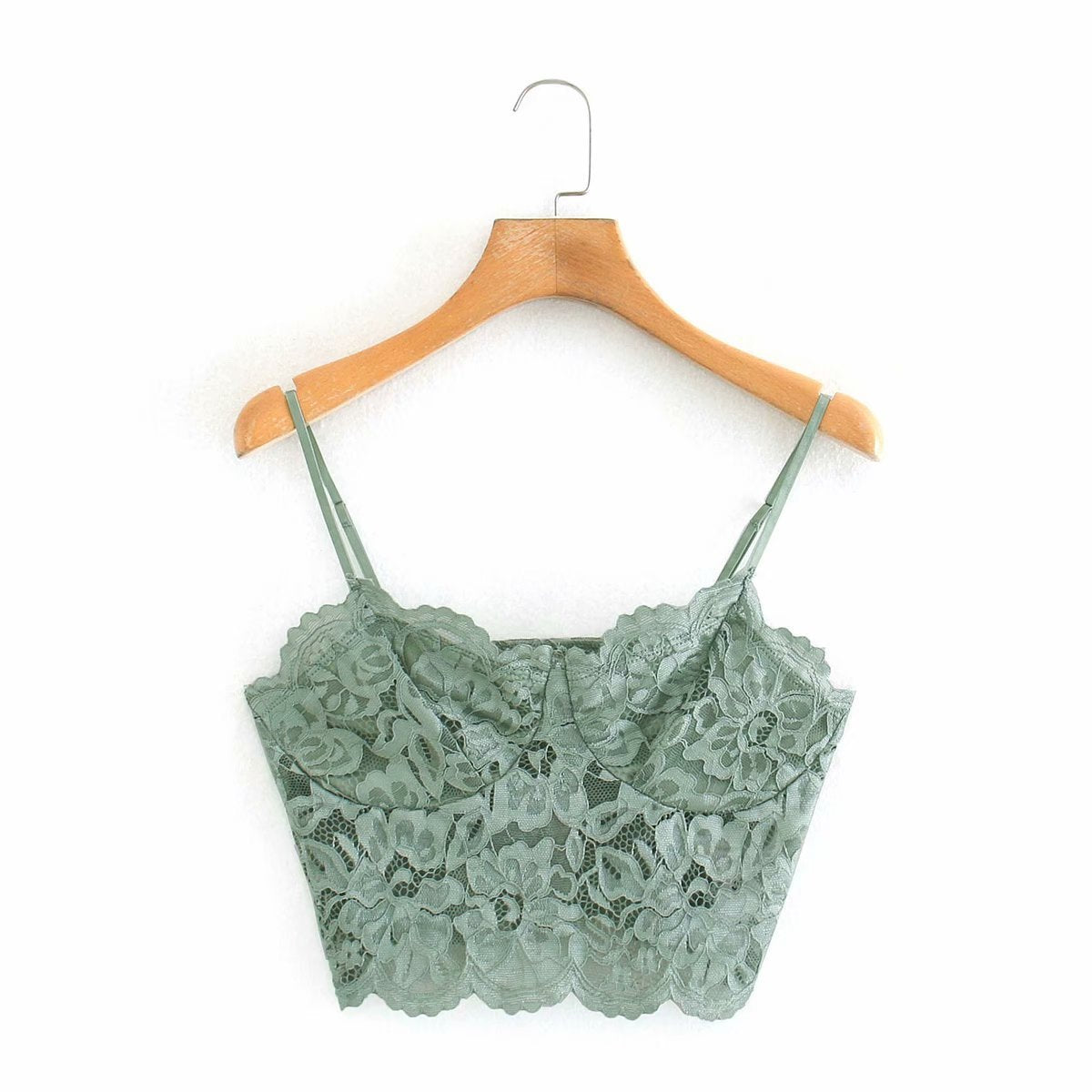 Tank-Top Camis Cropped Traf Women Chic-Tops Thin-Strap Lace Backless Vintage Female Sexy - Elevate Your Wardrobe with Every Thread