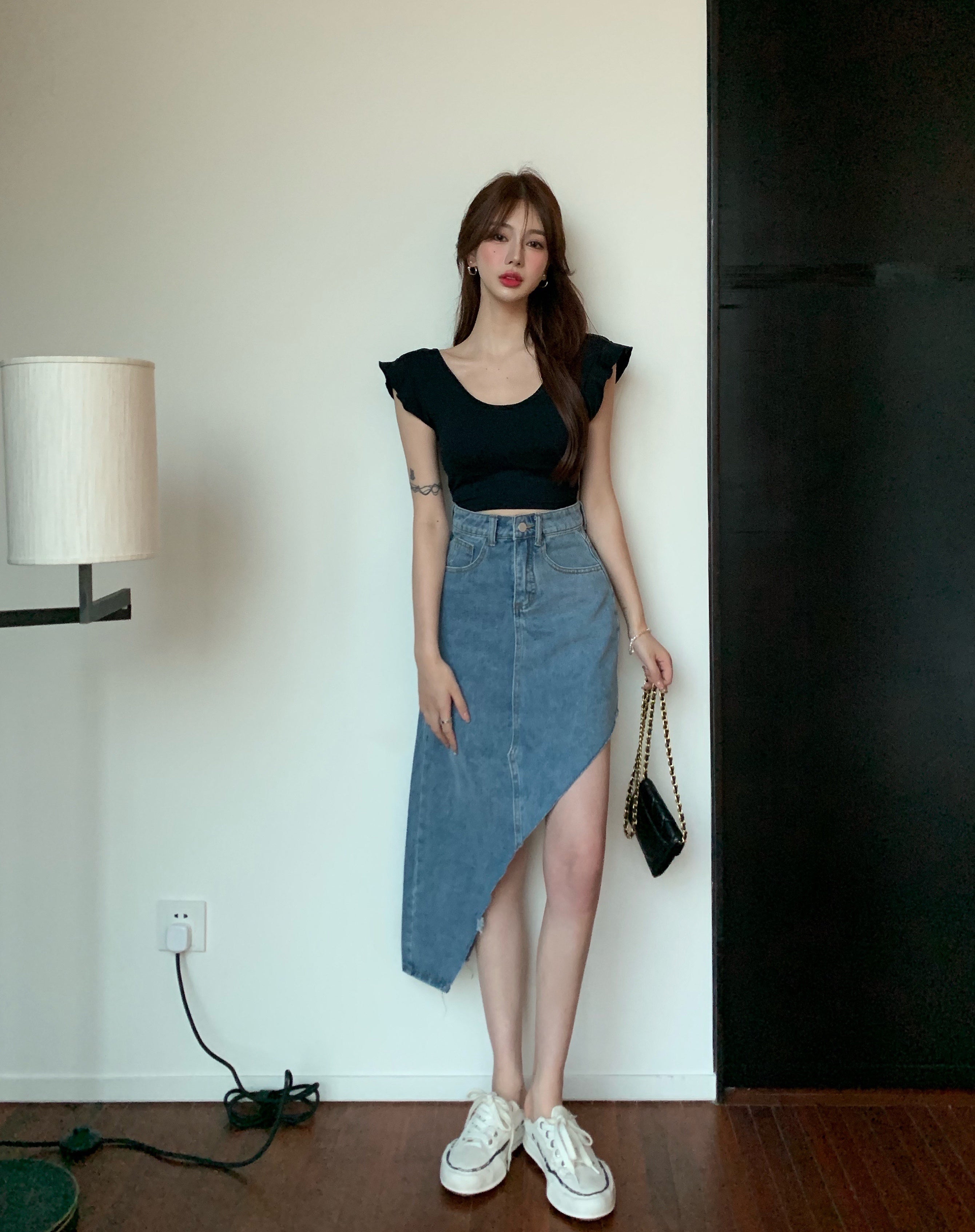 Women''s Design sSense Of Denim Skirt Small Crowd - Elevate Your Wardrobe with Every Thread