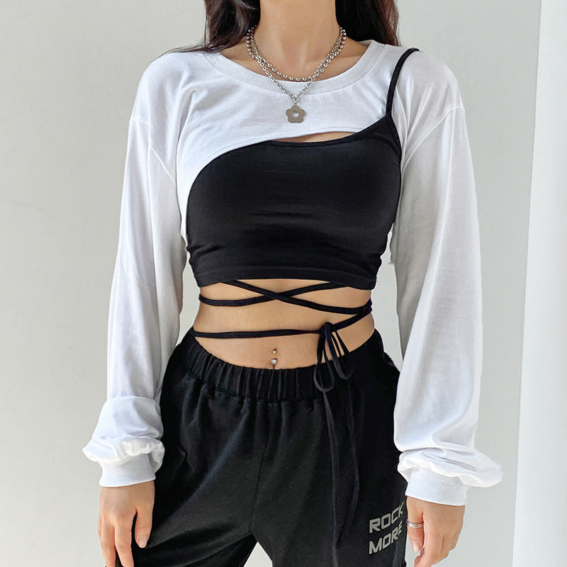 Fake Two T-Shirts With Straps - Elevate Your Wardrobe with Every Thread
