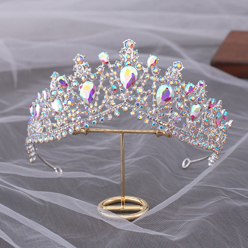Ladies Baroque Rhinestone Crown Hair Band