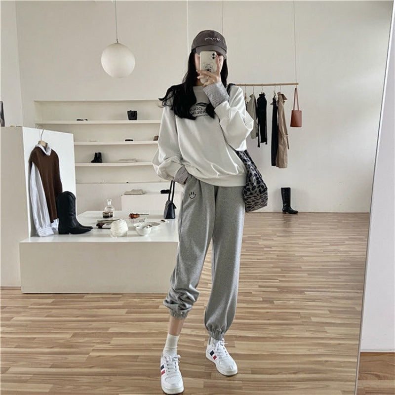 High waist slimming embroidered feet all-match pant sports - Elevate Your Wardrobe with Every Thread