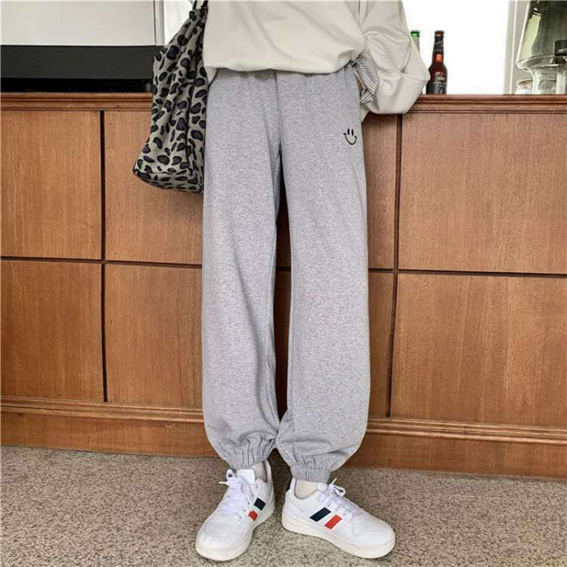 High waist slimming embroidered feet all-match pant sports - Elevate Your Wardrobe with Every Thread