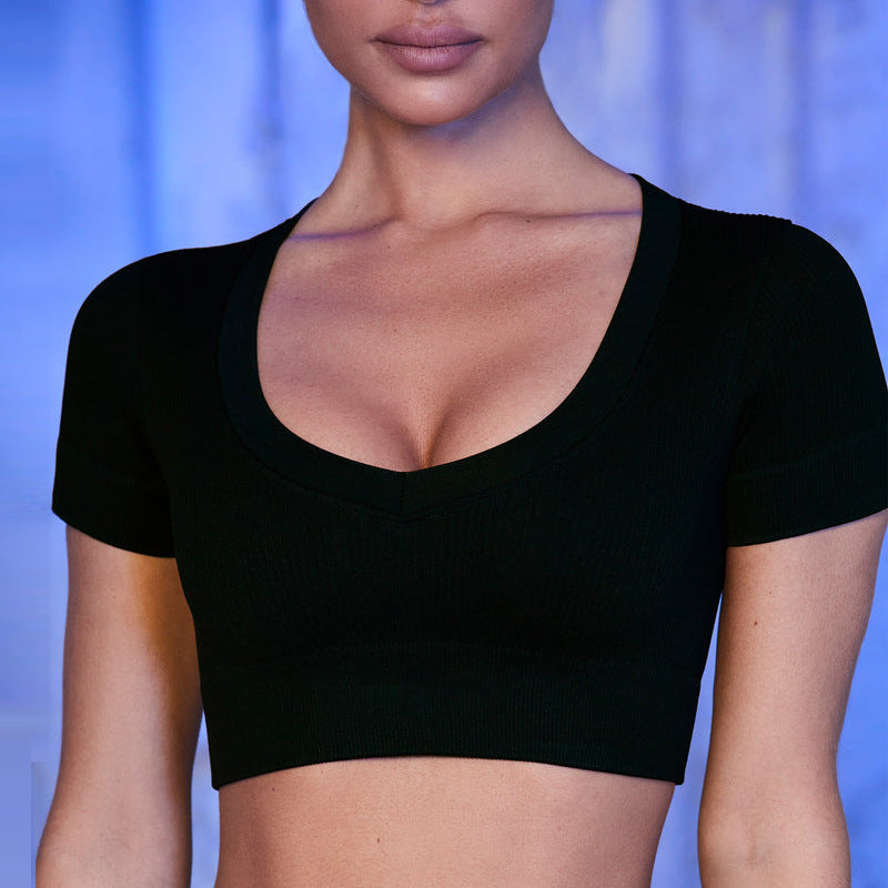 Women's Fitness Sports Vest Threaded Yoga Cloth - Elevate Your Wardrobe with Every Thread
