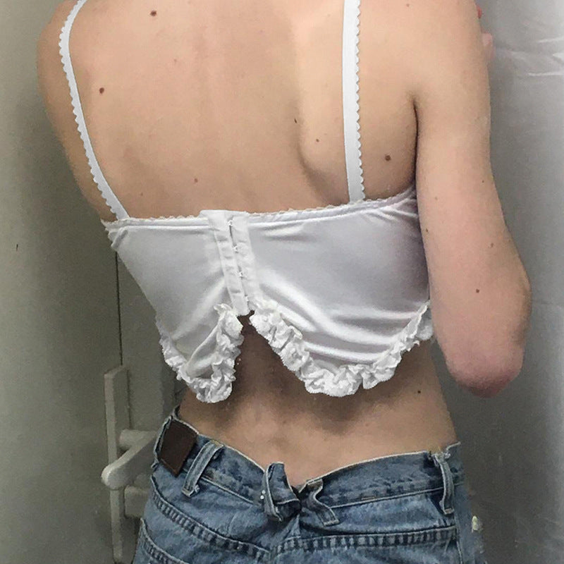 New American Pure Desire Irregular Strap Tank Top For Women - Elevate Your Wardrobe with Every Thread