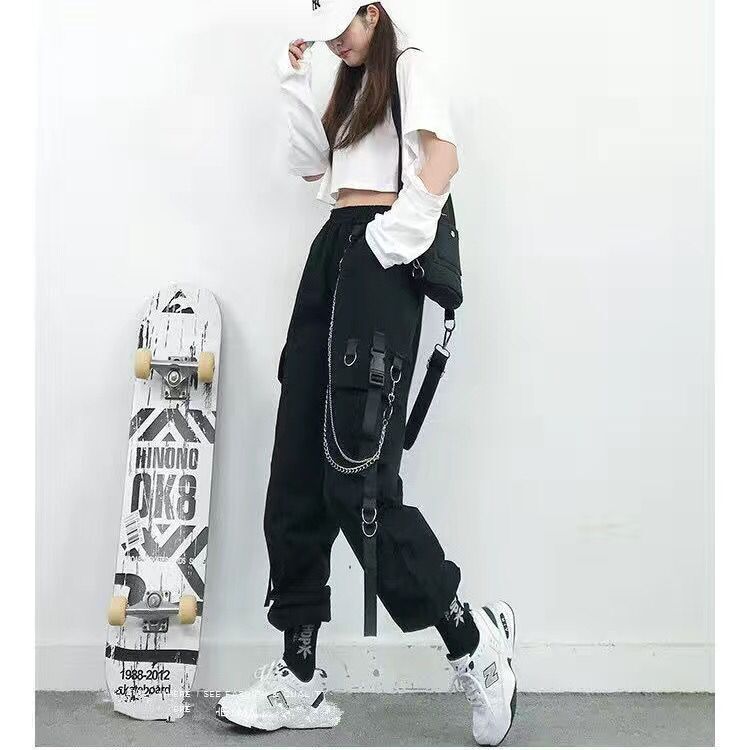 Women Cargo Pants Harem Pants Fashion Punk Pockets Jogger - Elevate Your Wardrobe with Every Thread