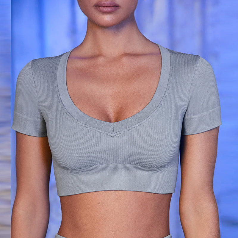 Women's Fitness Sports Vest Threaded Yoga Cloth - Elevate Your Wardrobe with Every Thread