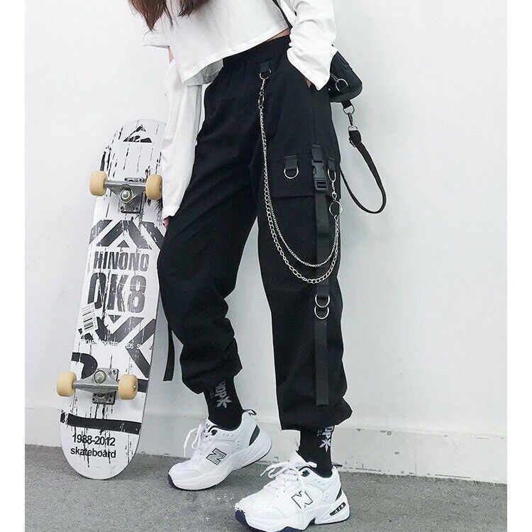 Women Cargo Pants Harem Pants Fashion Punk Pockets Jogger - Elevate Your Wardrobe with Every Thread
