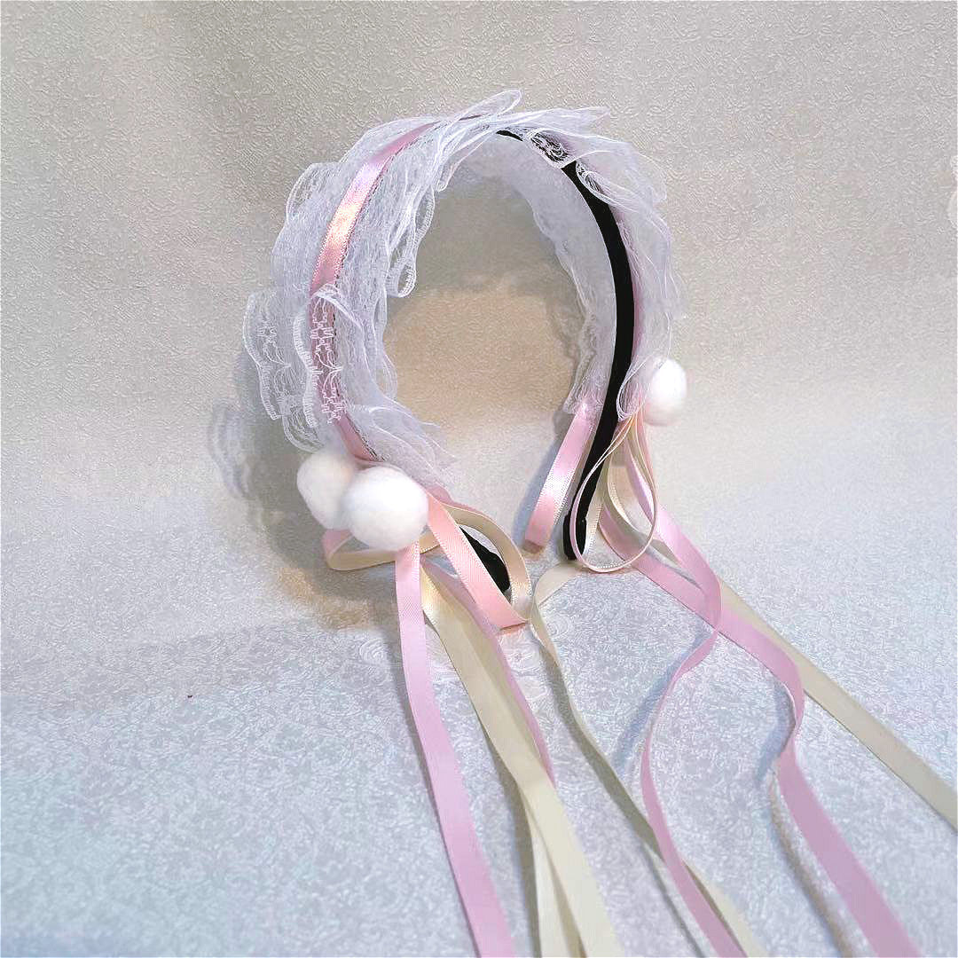 Hairdressing Lace Bowknot Hair Band