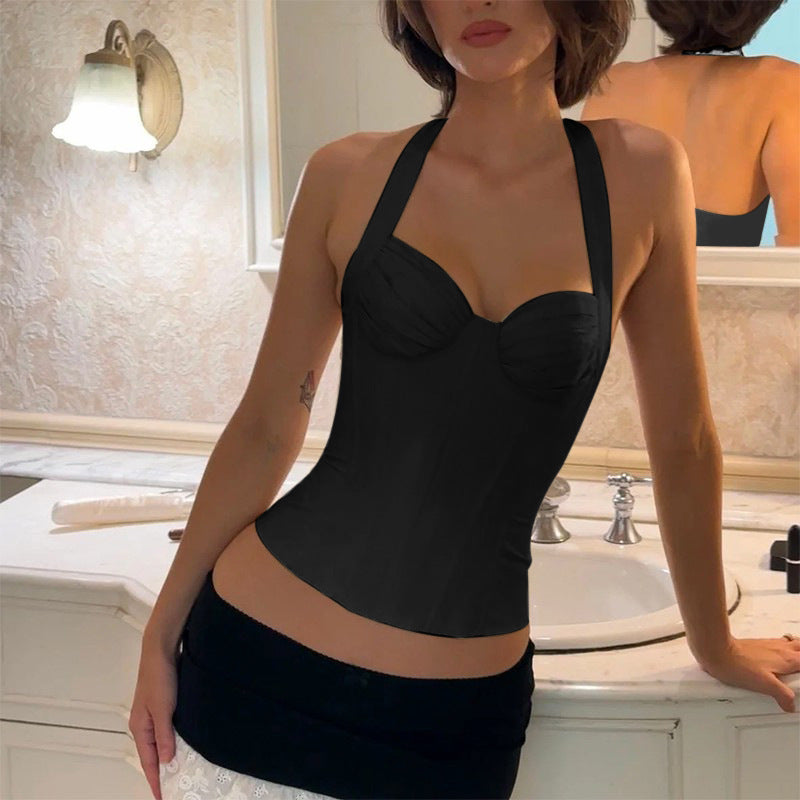 Hot Girl New For Women Sexy Waist Trimming Cropped Tank Top - Elevate Your Wardrobe with Every Thread