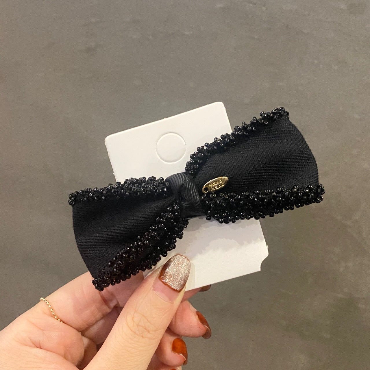 Women Girl Hair Ties Elastic Bands Camellia Plaid Flower Floral