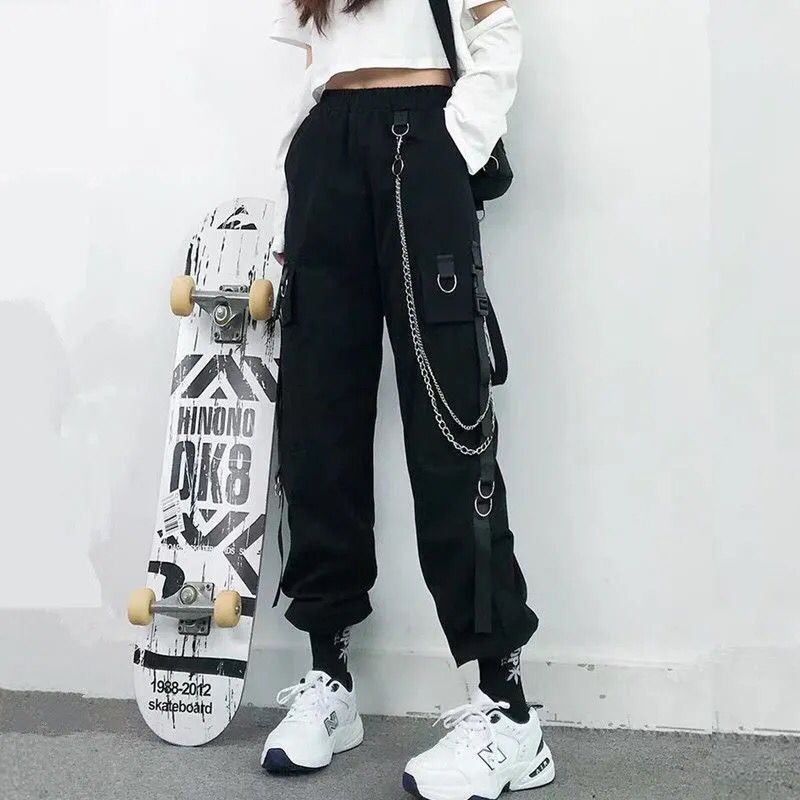 Women Cargo Pants Harem Pants Fashion Punk Pockets Jogger - Elevate Your Wardrobe with Every Thread