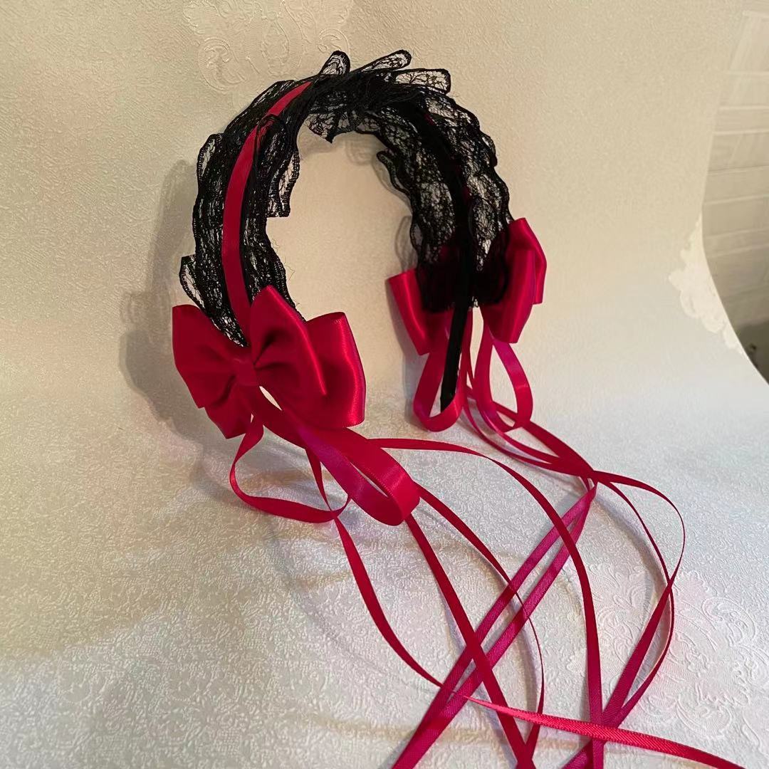 Hairdressing Lace Bowknot Hair Band
