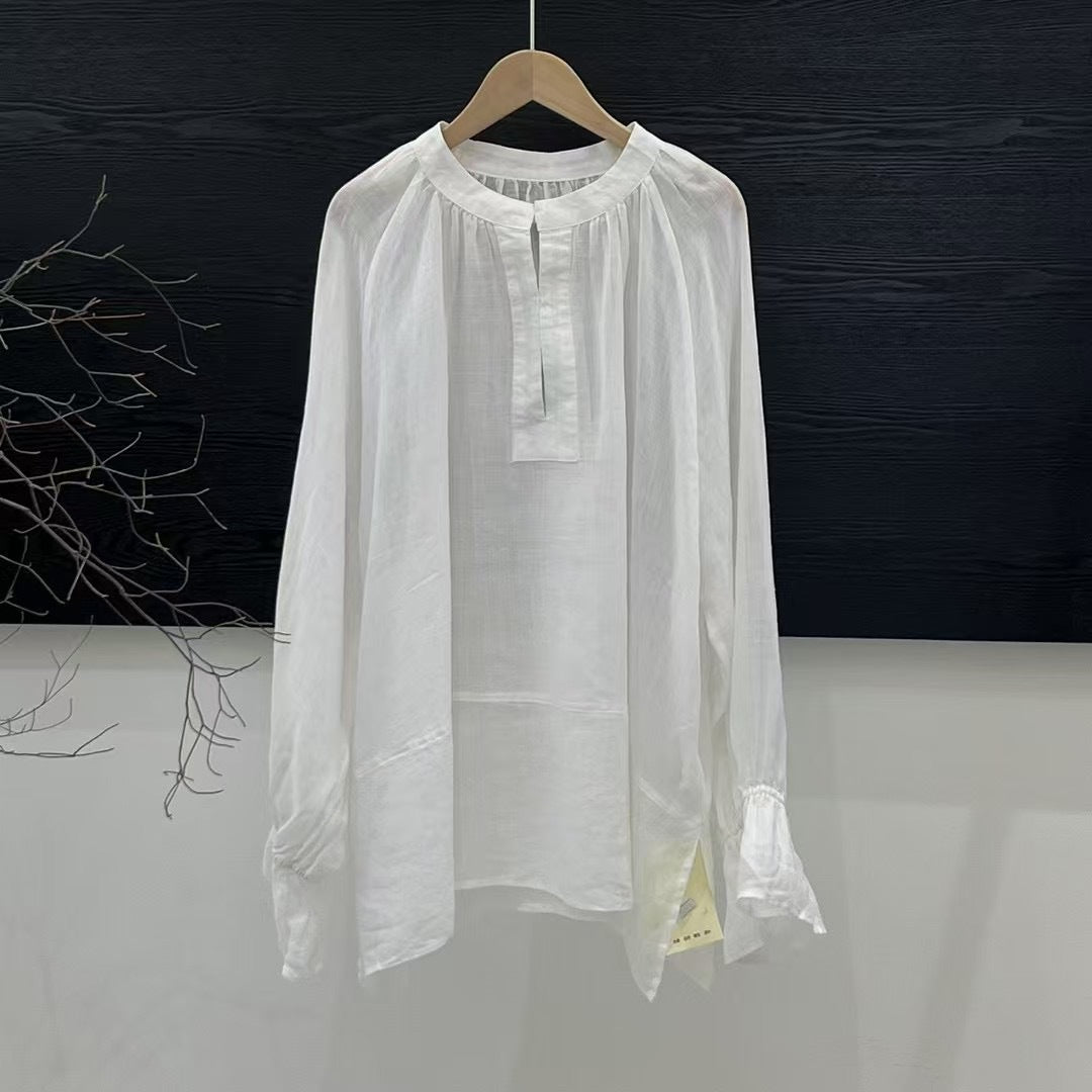 Design Sense Elegant Long Sleeve Blouse All-match Shirt