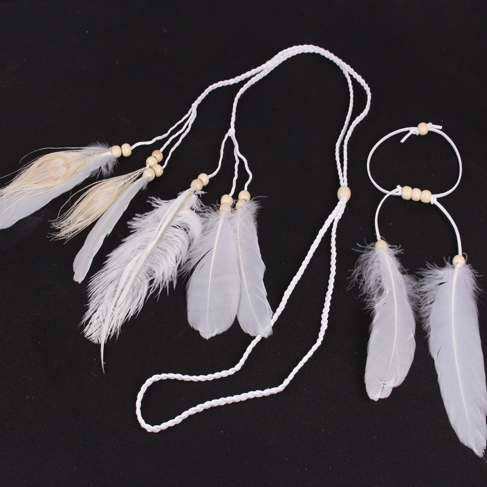 Ethnic Wind Beach Feather Headwear Hair Band