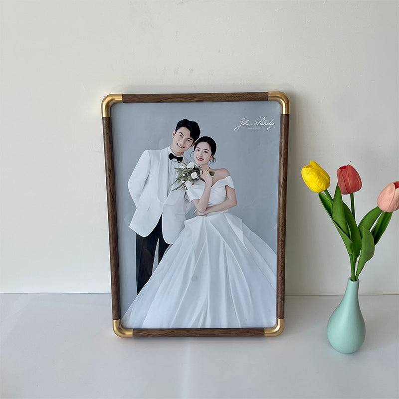 New Chinese Round Corner Photo Frame Retro Ornaments