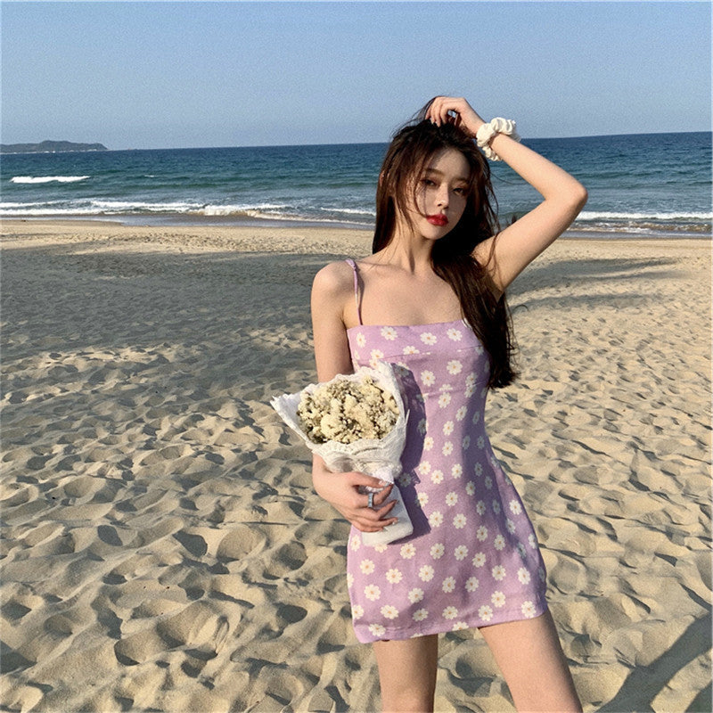 New Sexy Inside Floral Suspender Dress Women''s High Waist - Elevate Your Wardrobe with Every Thread