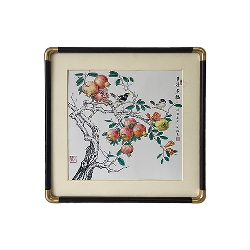 New Chinese Round Corner Photo Frame Retro Ornaments
