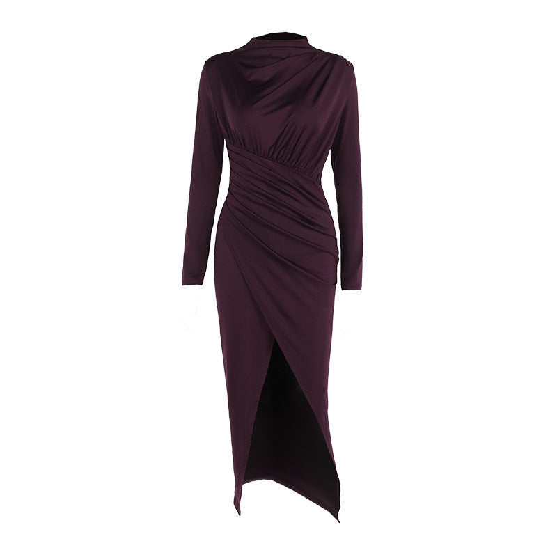 Slit Slim-fitting Long Dress Women's Clothing - Elevate Your Wardrobe with Every Thread