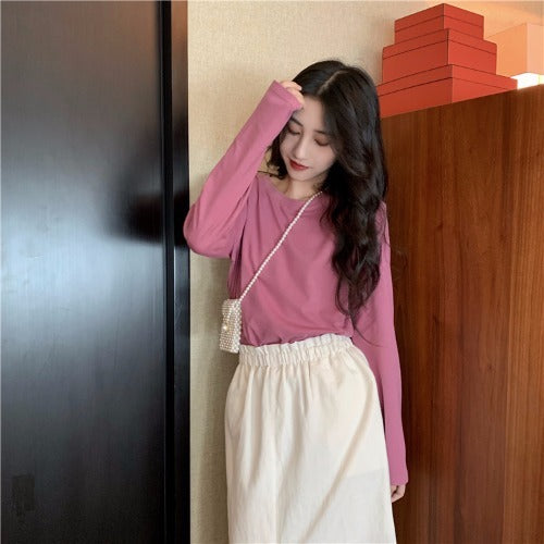Bottoming Shirt Long Sleeve T-shirt Women''s Wear Clothes Early - Elevate Your Wardrobe with Every Thread