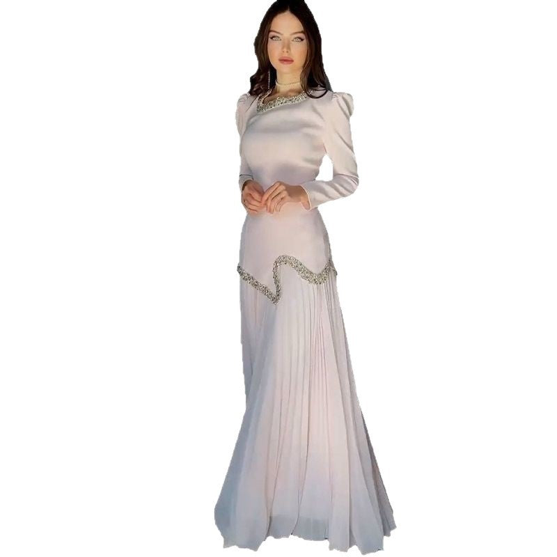 Niche Pleated Party Banquet Sequins Dress - Elevate Your Wardrobe with Every Thread